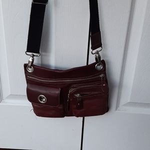Burgandy crossbody purse